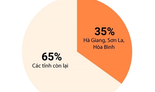 Dư luận đặt nghi vấn về điểm thi ở Hòa Bình khi số thí sinh đạt từ 27 điểm trở lên của Hà Giang, Sơn La, Hòa Bình chiếm 35% cả nước. Đồ họa: Zing