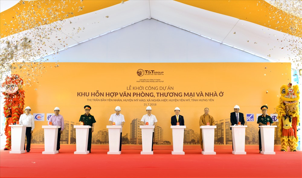 Tập đoàn T&T Group chính thức khởi công dự án bất động sản đầu tiên tại tỉnh Hưng Yên. 