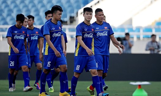 Các cầu thủ U23 Việt Nam sẽ khoác "bộ cánh" với số áo lạ lẫm tại giải tứ hùng U23 Quốc tế 2018. Ảnh: T.L