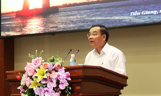 Bộ trưởng Bộ KHCN Chu Ngọc Anh phát biểu tại hội nghị.
