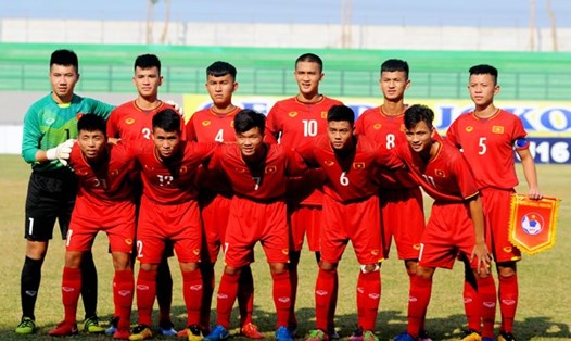 U16 Việt Nam thua U16 Indonesia trong trận đấu quyết định đến ngôi đầu bảng A. Ảnh: VFF