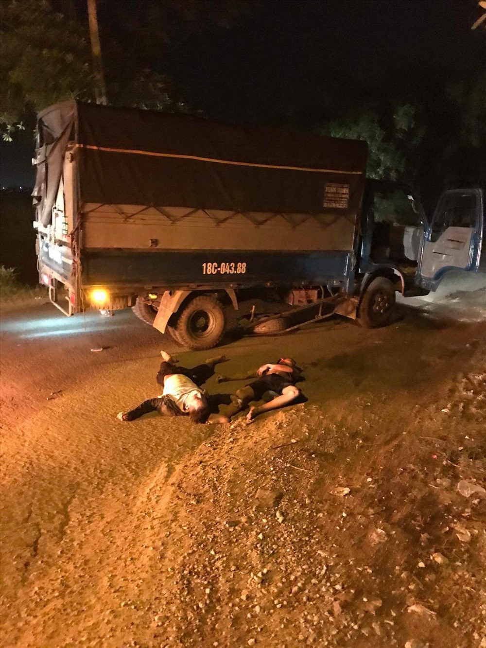 Hiện trường vụ tai nạn. Ảnh ctv