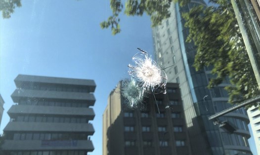 Đại sứ quán Mỹ tại Ankara bị nã đạn vào sáng 20.8. Ảnh: AP