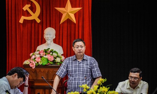 Ông Hoàng Cao Thắng, Phó GĐ Sở Xây Dựng Hà Nội chủ trì cuộc họp