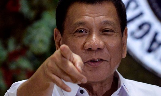Tổng thống Philippines Rodrigo Duterte  - Ảnh: AFP