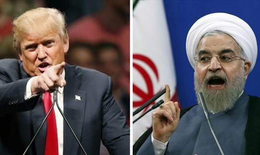 Tổng thống Donald Trump và Hassan Rouhani. Ảnh: Waarmedia