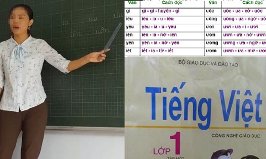 Cách đánh vần tiếng Việt theo sách "Công nghệ giáo dục" khiến không ít phụ huynh hoang mang.