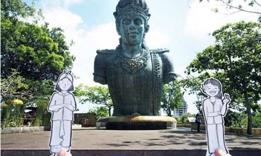 Một bức ảnh thể hiện triết lý Tri Hita Karana ở Bali.