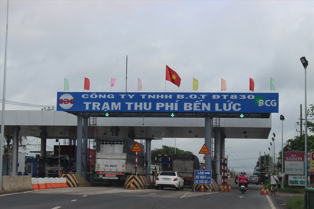 Trạm thi phí BOT Đường tỉnh 830.