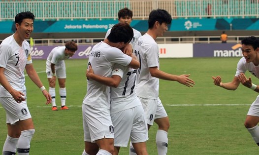 U23 Hàn Quốc đang sở hữu nhiều ngôi sao đẳng cấp thế giới, giúp họ có được lối chơi lấn lướt trước U23 Việt Nam. Ảnh: AFC