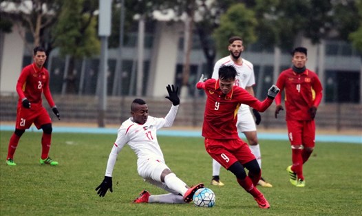 U23 Việt Nam từng đối đầu U23 Palestine hồi đầu tháng 1. Ảnh: VFF
