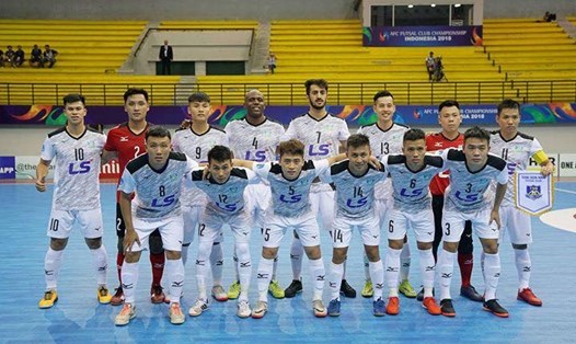Đội hình Thái Sơn Nam tham gia giải vô địch futsal các CLB châu Á 2018. Ảnh: TSN