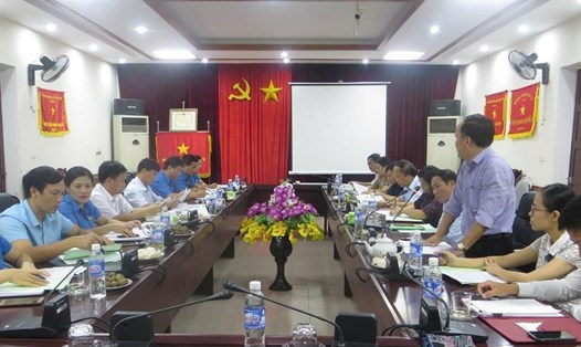 Toàn cảnh buổi làm việc của lãnh đạo LĐLĐ tỉnh Hà Tĩnh với công đoàn ngành GTVT Hà Tĩnh