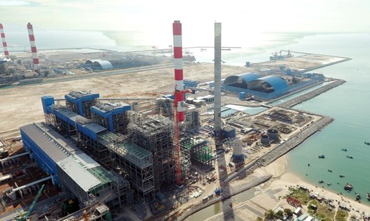 Nhà máy nhiệt điện Vĩnh Tân 4 (xã Vĩnh Tân, huyện Tuy Phong, tỉnh Bình Thuận). Ảnh: Đ.T