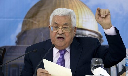 Tổng thống Palestine Mahmoud Abbas. Ảnh: AP. 