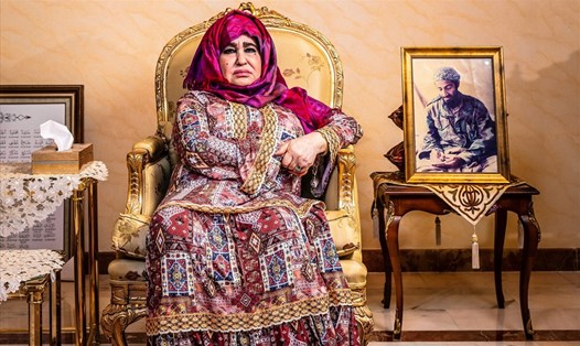 Bà Alia Ghanem - mẹ trùm khủng bố Osama bin Laden. Ảnh: The Guardian. 