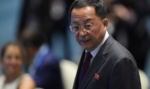 Ngoại trưởng Triều Tiên Ri Yong-ho. Ảnh: AFP. 