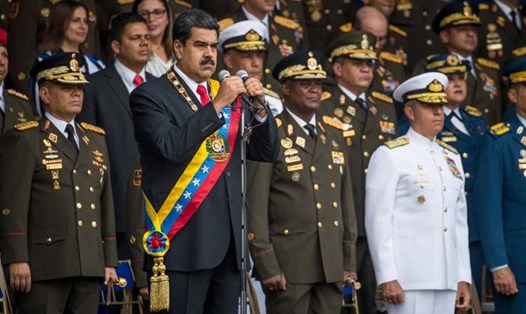 Tổng thống Nicolas Maduro thoát chết trong vụ ám sát bất thành. Ảnh: Getty Images