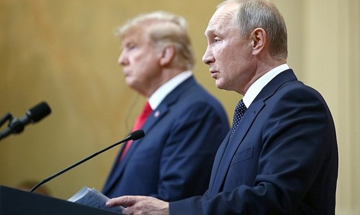 Tổng thống Nga Vladimir Putin và Tổng thống Mỹ Donald Trump. Ảnh: Tass. 