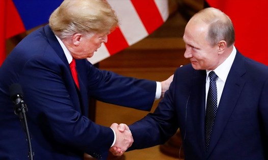 Tổng thống Donald Trump và Tổng thống Vladimir Putin tại hội nghị thượng đỉnh ở Helsinki ngày 16.7.2018. Ảnh: Reuters
