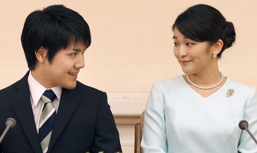 Công chúa Mako và vị hôn phu Kei Komuro. Ảnh: AFP