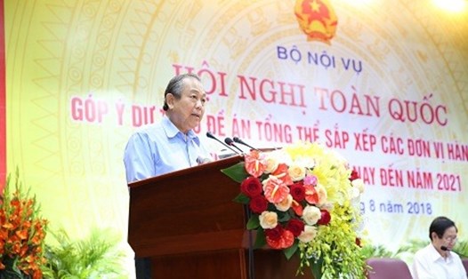Phó Thủ tướng Trương Hòa Bình phát biểu tại hội nghị. Ảnh: Sơn Lê/VGP