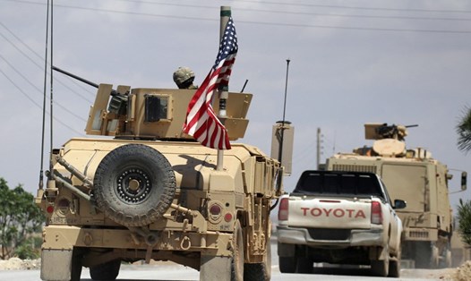 Quân đội Mỹ ở Syria. Ảnh: Reuters