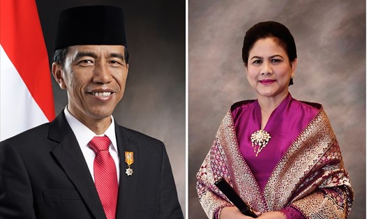 Tổng thống Indonesia Joko Widodo và Phu nhân. Ảnh: BNG. 