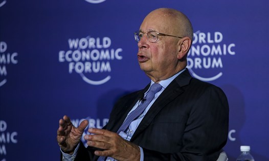 Giáo sư Klaus Schwab - Người sáng lập và Chủ tịch Điều hành Diễn đàn Kinh tế Thế giới (WEF). Ảnh: Hồng.N