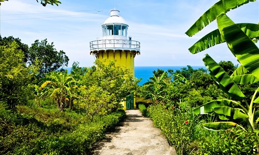 Ngọn hải đăng Tiên Sa trên bán đảo Sơn Trà. 