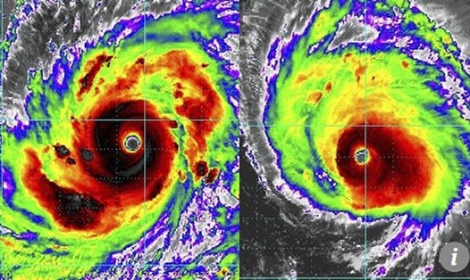 Hình ảnh vệ tinh của siêu bão Mangkhut 