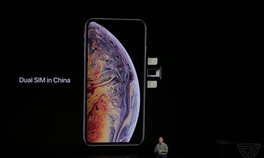 iPhone 2018 được trang bị 2 SIM, nhưng phiên bản 2 SIM vật lí chỉ bán tại thị trường Trung Quốc.