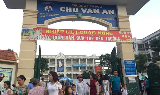 Tiểu học Chu Văn An. Ảnh: Nguyễn Hà