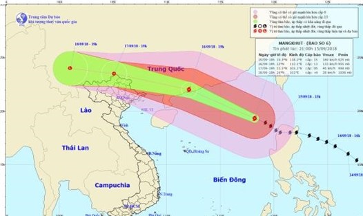 Đường đi của siêu bão Mangkhut