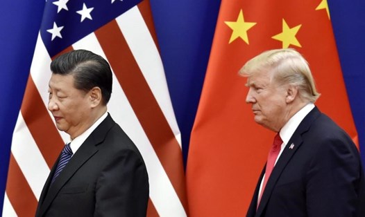 Tổng thống Mỹ Donald Trump và Chủ tịch Trung Quốc Tập Cận Bình. Ảnh: Kyodo