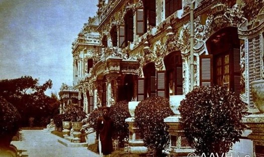 Một bức ảnh màu hiếm họi về Điện Kiến Trung. Ảnh: TL