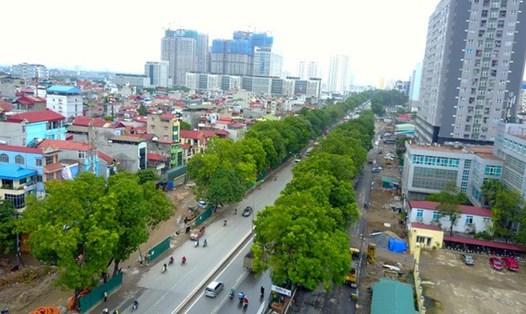 Đường phố Hà Nội giờ không còn nhiều cây xanh (ảnh minh hoạ). Nguồn: Dân trí.