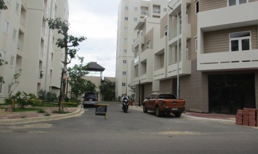 Dự án nhà ở xã hội Phú Mỹ - Quy Nhơn tại tổ 4, KV 11, đường Hoàng Văn Thụ TP. Quy Nhơn xảy ra nhiều sai phạm trong mua, bán, sử dụng, quản lý nhà ở xã hội. Ảnh: TNMT.