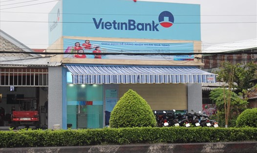 Vietinbank Chi nhánh Tân Hiệp, nơi xảy ra vụ cướp.