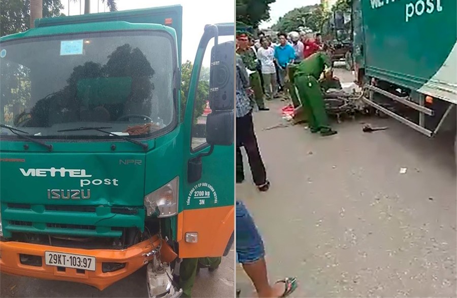 Hai mẹ con tử vong thương tâm do tai nạn giao thông khi đi ăn cỗ cưới. Ảnh: VT.