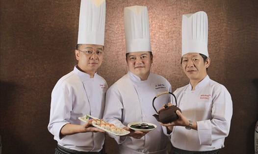 Chef Chung Lam + Chef Li Suen Wai + Chef Michael Yiu.