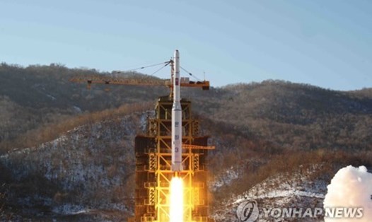 Triều Tiên cam kết đóng cửa vĩnh viễn các cơ sở thử động cơ và bãi phóng tại khu thử tên lửa Dongchang-ri. Ảnh: Yonhap. 