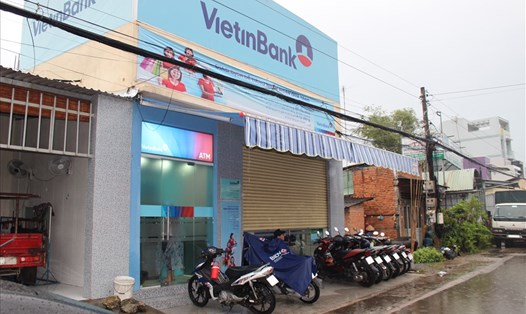 Vietinbank Chi nhánh Tân Hiệp nơi xảy ra vụ cướp.