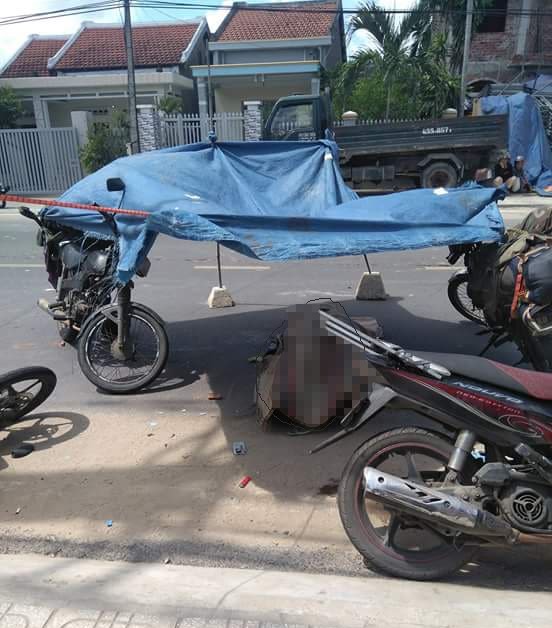 Hiện trường vụ tai nạn. Ảnh: N.T