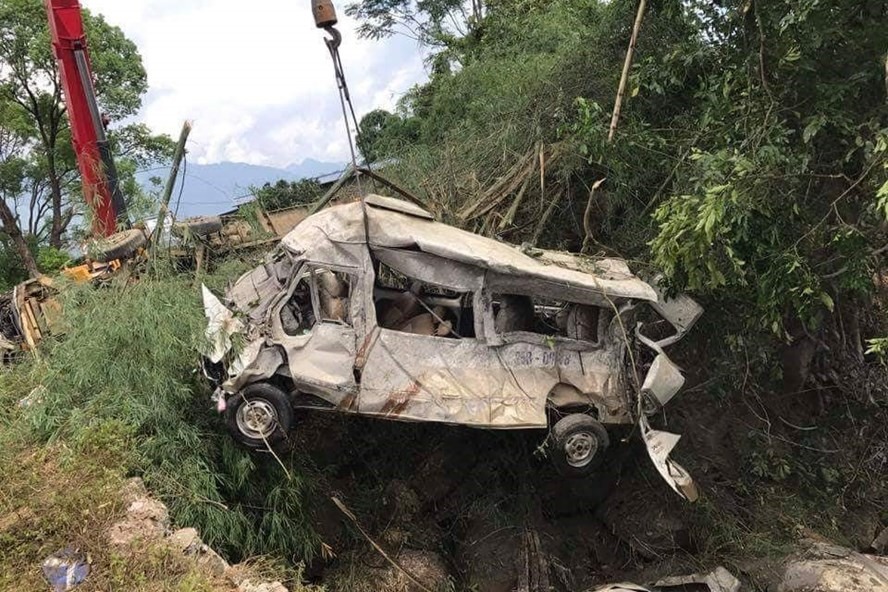 Hiện trường vụ tai nạn.