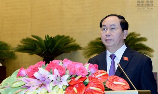 Chủ tịch nước Trần Đại Quang. Ảnh: QH.