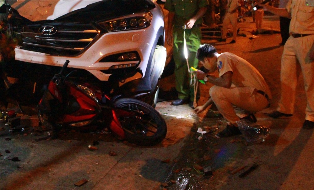 Hiện trường vụ tai nạn.