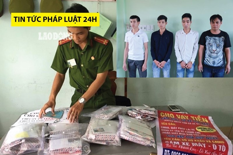 Tin tức pháp luật 24h Nhóm tín dụng đen cho vay lãi “cắt cổ”, công