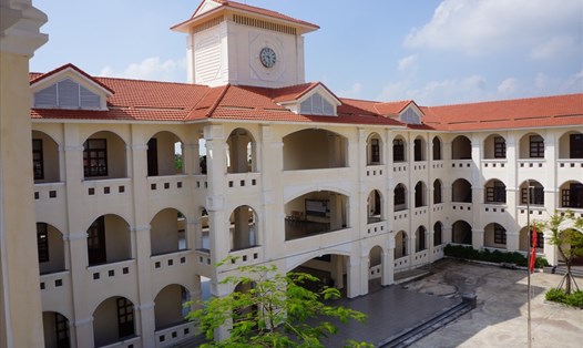 Trường THPT Kim Sơn B, ngôi trường Chủ tịch Nước Trần Đại Quang từng theo học. Ảnh: NT