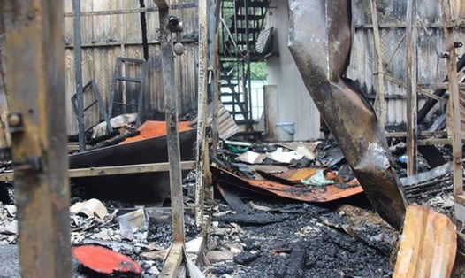 Hiện trường vụ cháy gần Bệnh viện Nhi Trung ương, phát hiện 2 vợ chồng tử vong